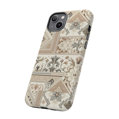 Pattern Image 5 Vibrant 3D Phone Case for Anime and Comic Fans with Ornate Tile Design, Stylish Protective Cover, Suitable for All iPhone Models Including Pro Max