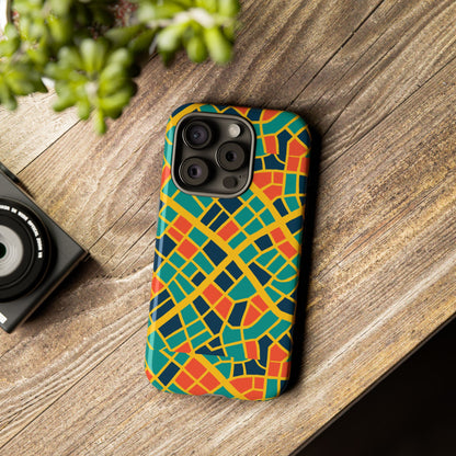 Multicolour Geometric 3D Wrap Protective Phone Case Stylish Accessory for Men and Women Vibrant Design Ideal for Unique Expression Compatible with iPhone 13, 14, 15 & 16 – all models including Pro, Pro Max & Plus