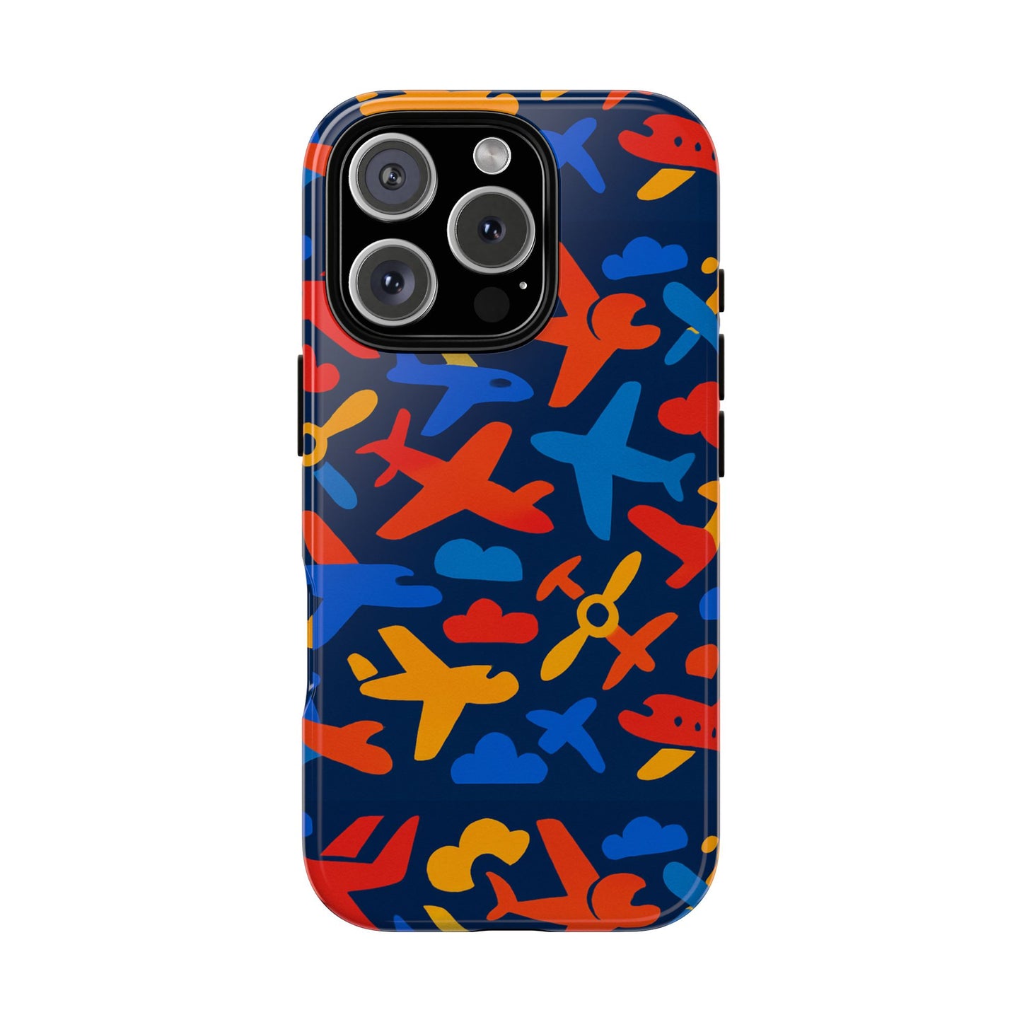 vibrant 3d wrap protective phone case with colourful aviation design for stylish protection compatible with iphone 13, 14, 15 & 16 – all models including pro, pro max & plus
