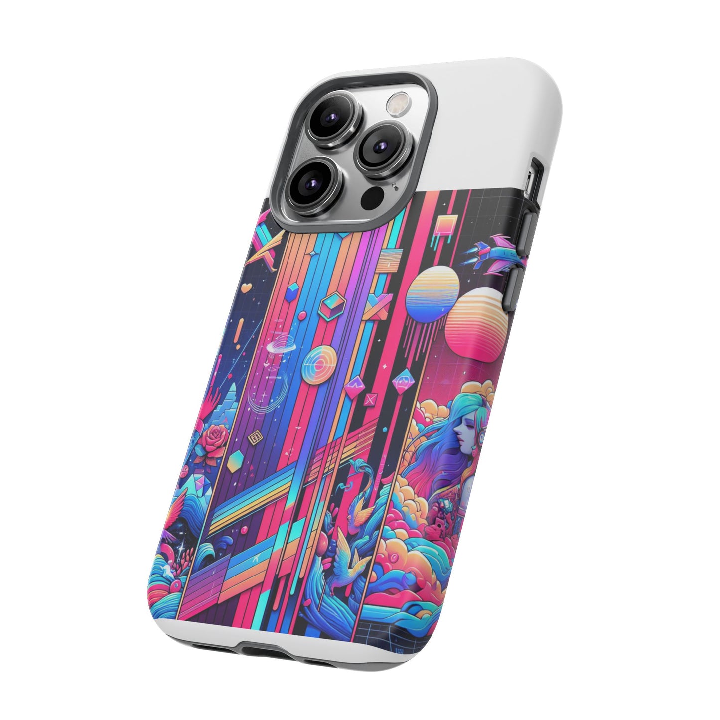 sigma d and scripted protective phone case for smartphones - vibrant 3d wrap design, durable shock absorption, uv protected, ideal gift for anime and comic fans