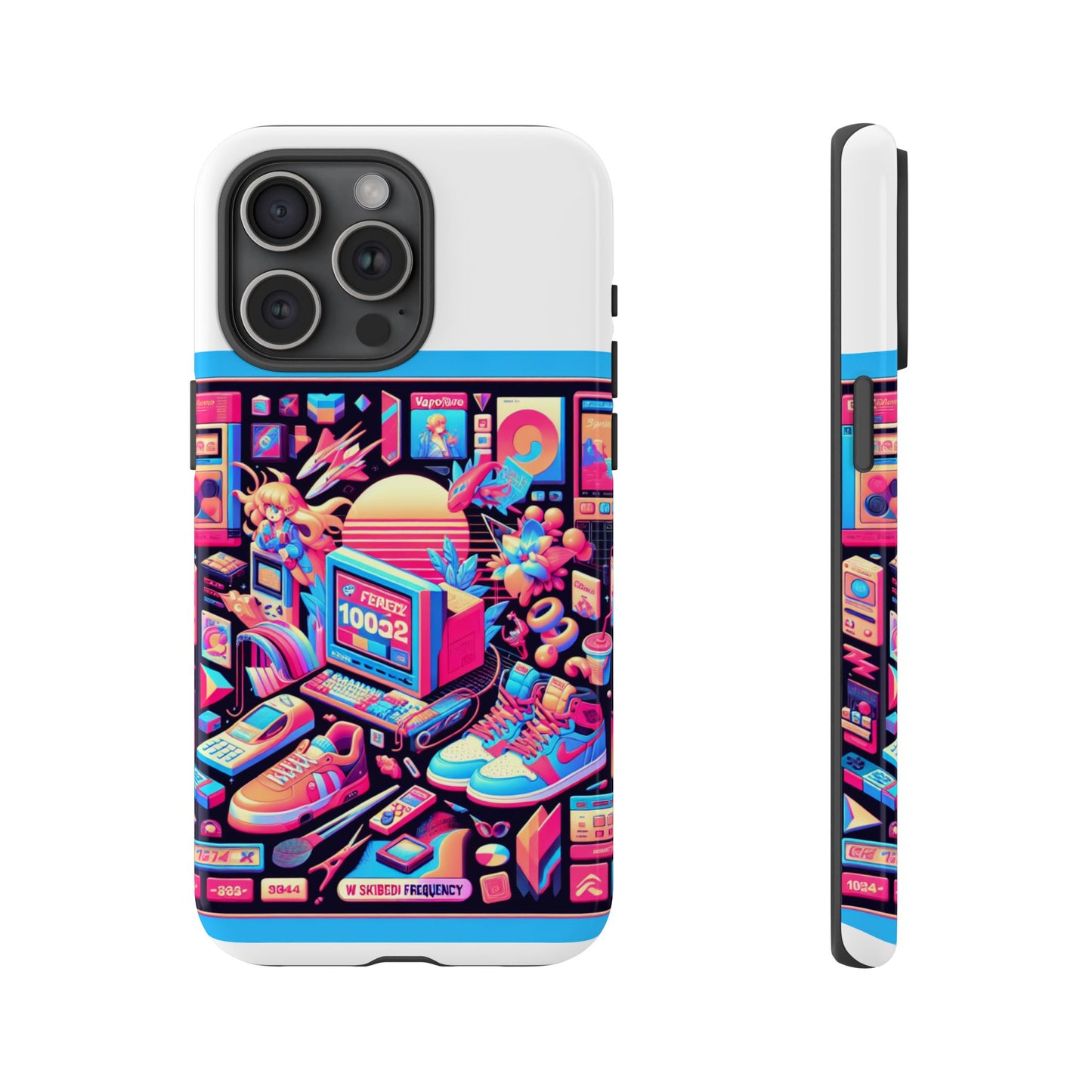 w skibidi frequency 3d wrap protective phone case for anime lovers, durable tpu silicone, shock absorbing, uv protected, glossy or matte finish, unique gift idea