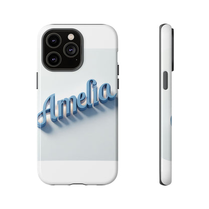 Vibrant 3D Lettering Phone Case in Blue for Self-Expression and Style Compatible with iPhone 13, 14, 15 & 16 – all models including Pro, Pro Max & Plus