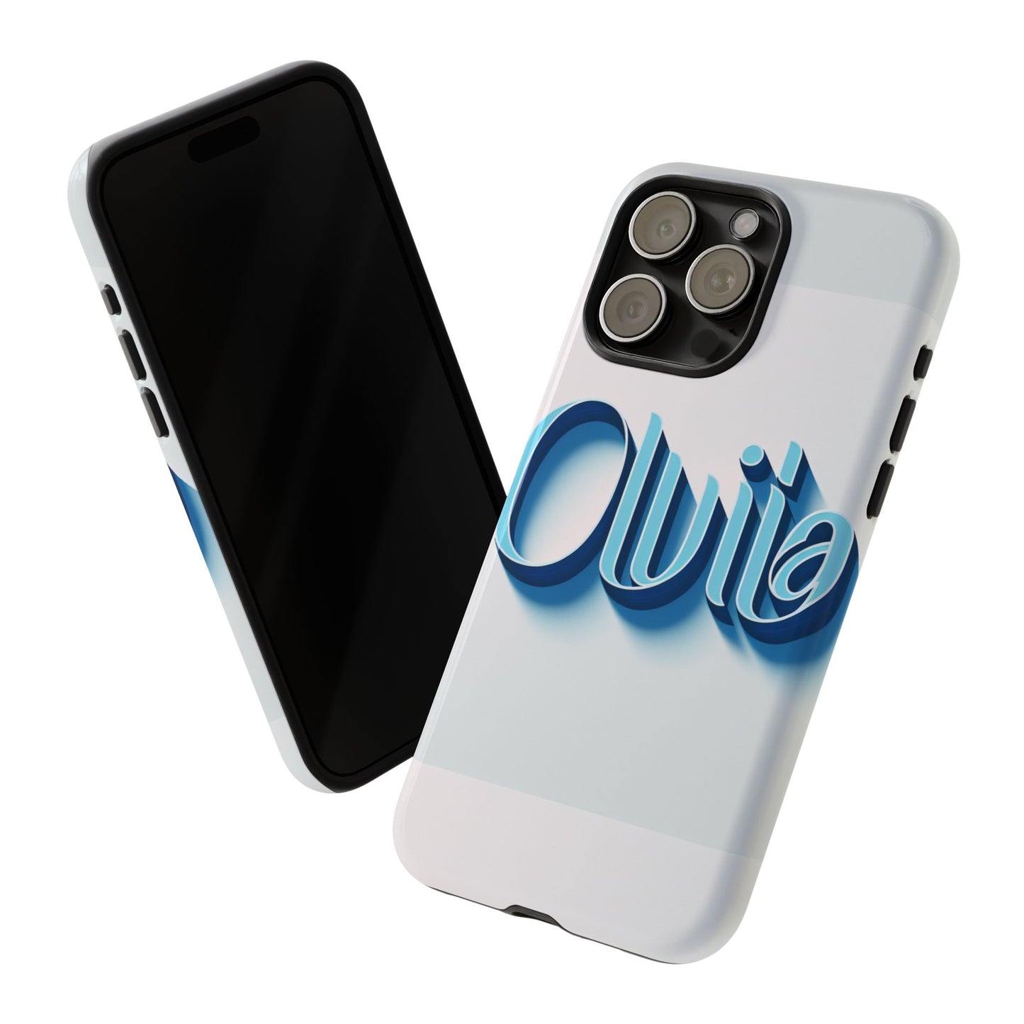 olivia blue anime comic style 3d wrap shockproof phone case for women and girls durable uv protected silicone cover with glossy or matte finish