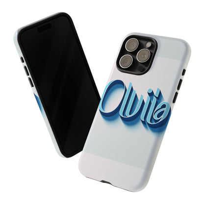 Olivia Blue Anime Comic Style 3D Wrap Shockproof Phone Case for Women and Girls Durable UV Protected Silicone Cover with Glossy or Matte Finish