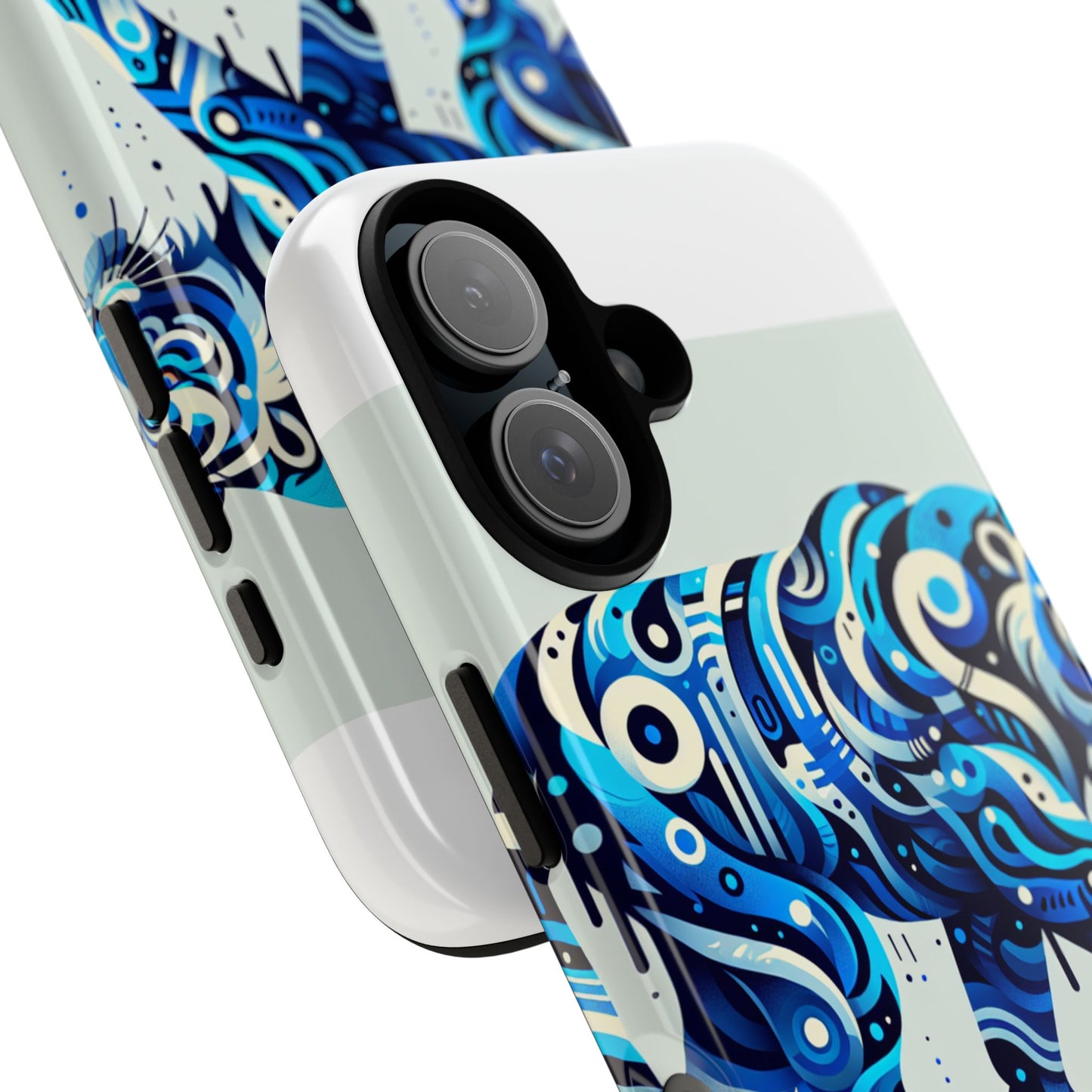 vibrant 3d wrap protective phone case with colourful tiger design stylish accessory for men and women compatible with iphone 13, 14, 15 & 16 – all models including pro, pro max & plus