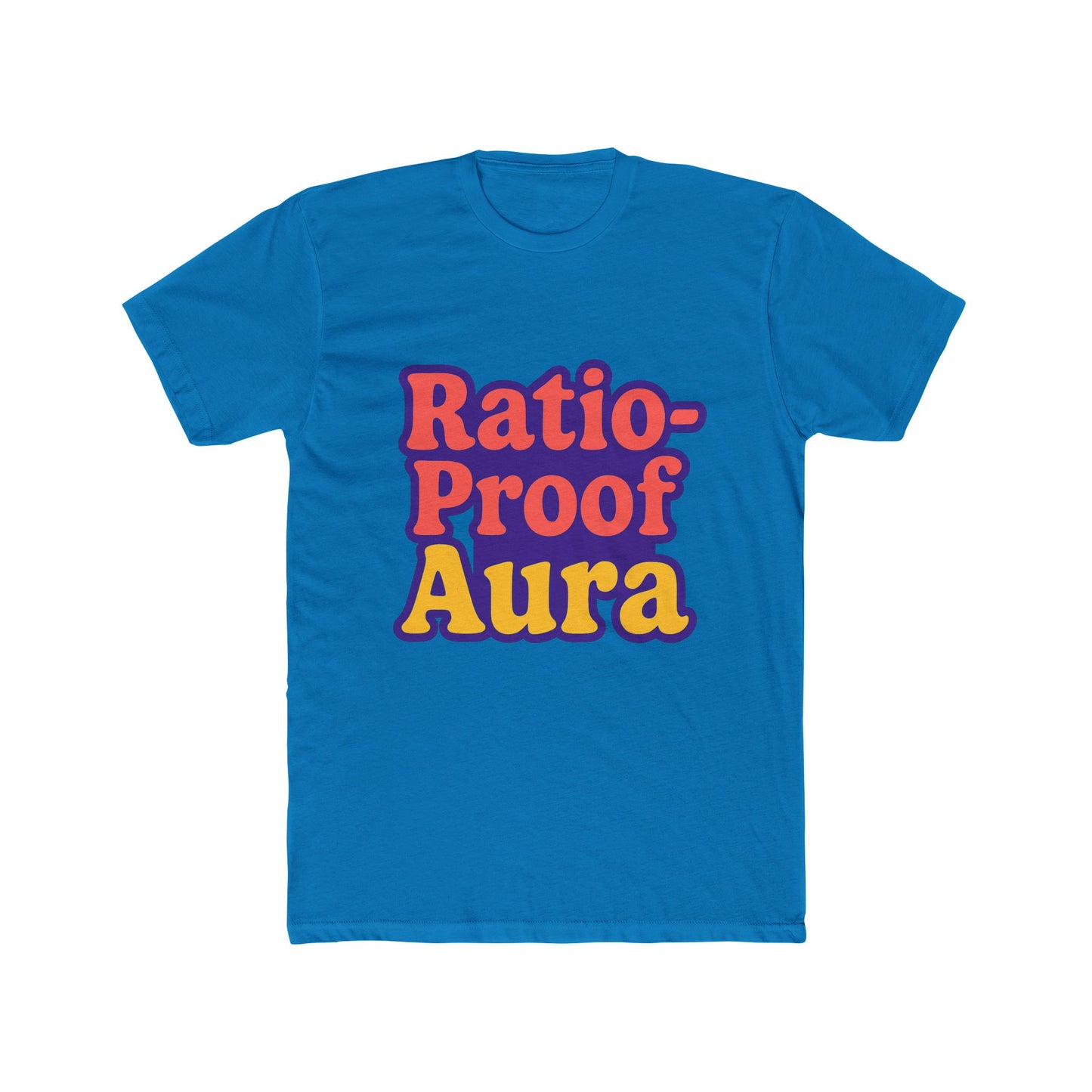 ratio-proof aura unisex t-shirt - funny meme purple tee for trendsetters
