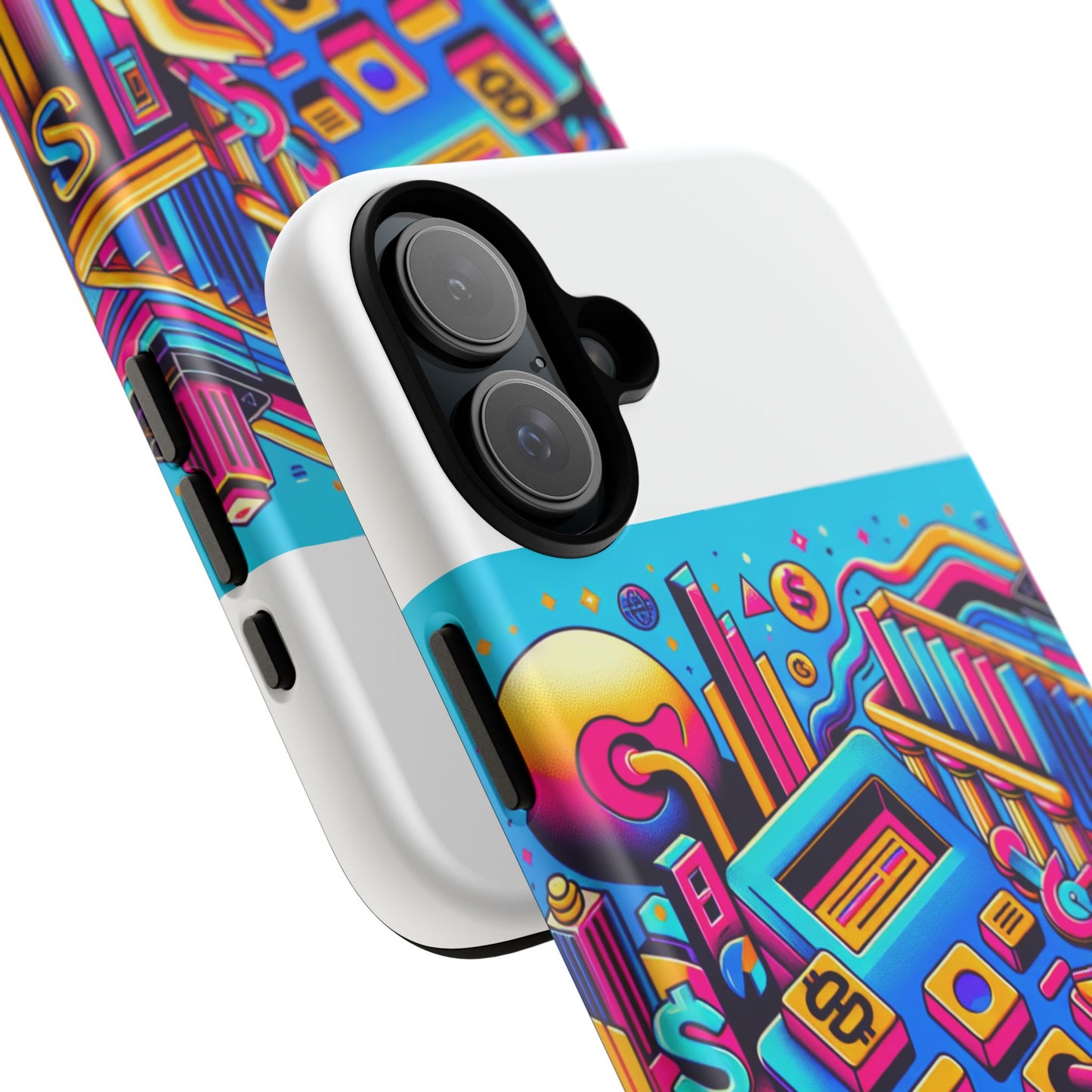 fantum finance dept protective phone case, 3d wrap design, durable silicone liner, uv protected, ideal gift for tech enthusiasts and anime lovers