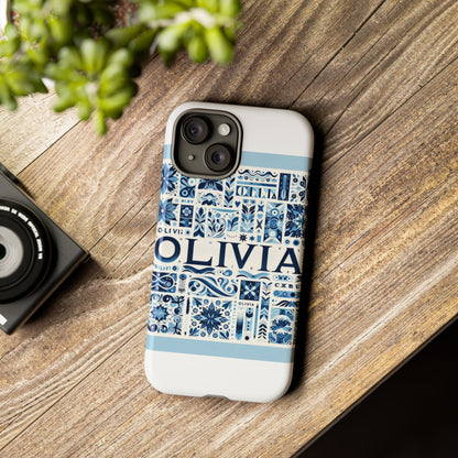 Vibrant 3D Wrap Protective Phone Case in Blue Floral Design for Stylish Protection Compatible with iPhone 13, 14, 15 & 16 – all models including Pro, Pro Max & Plus