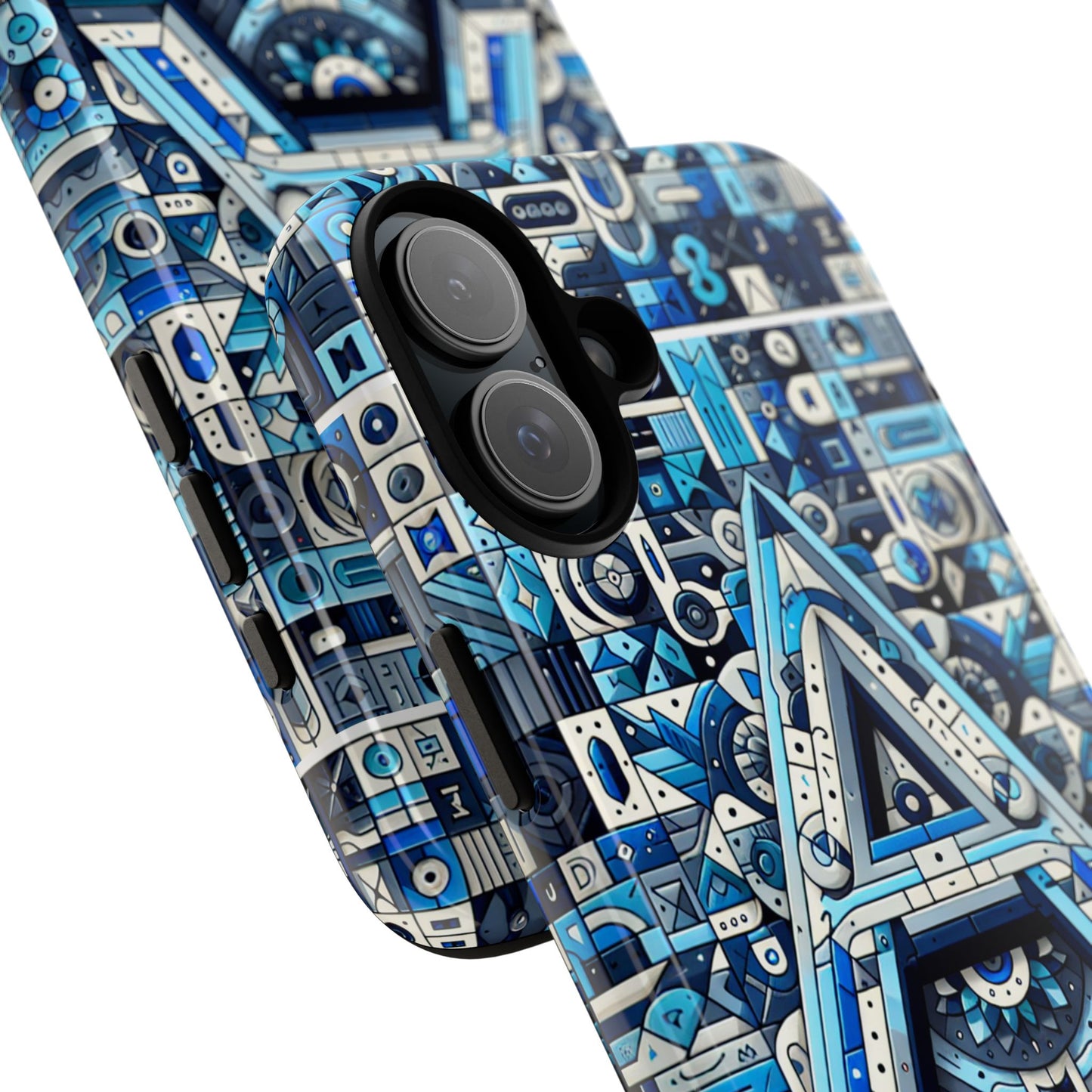 blue alphabet letter a phone case for iphone and samsung galaxy durable shockproof cover with 3d wrap design kids and teenagers gift