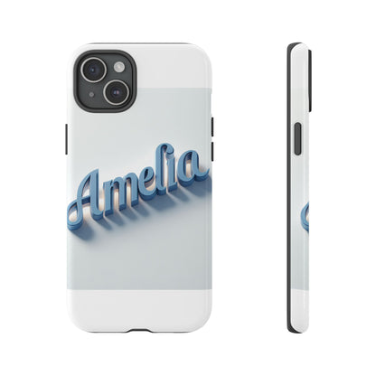 Vibrant 3D Lettering Phone Case in Blue for Self-Expression and Style Compatible with iPhone 13, 14, 15 & 16 – all models including Pro, Pro Max & Plus