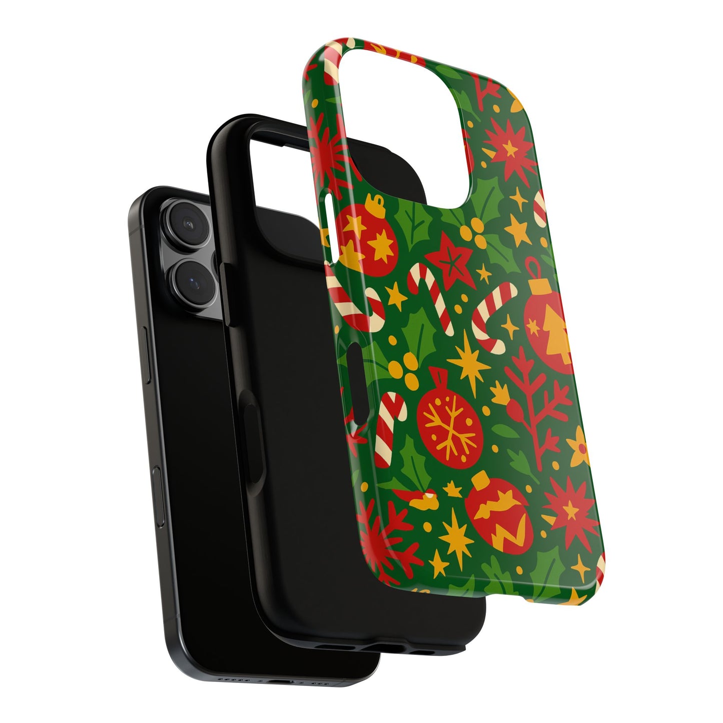 vibrant christmas themed 3d wrap phone case for smartphones - fun holiday accessory for self-expression compatible with iphone 13, 14, 15 & 16 – all models including pro, pro max & plus