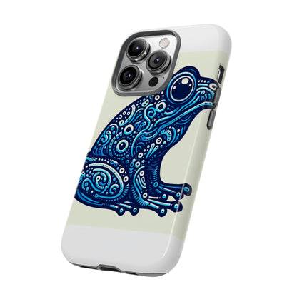 Vibrant 3D Blue Frog Design Protective Phone Case for Trendsetters – Stylish Protection Compatible with iPhone 13, 14, 15 & 16 – all models including Pro, Pro Max & Plus
