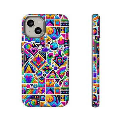 Pattern Image 4 Vibrant Anime Retro Shockproof Phone Case for Men Women