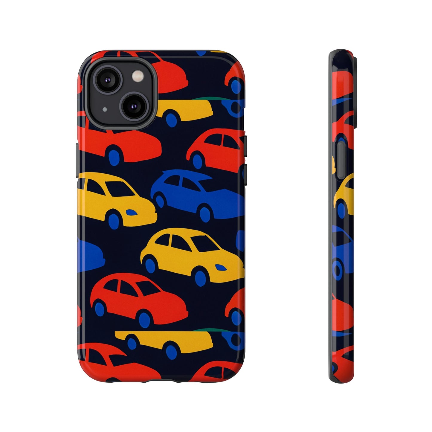 multicolour 3d car design protective phone case stylish accessory for unique expression compatible with iphone 13, 14, 15 & 16 – all models including pro, pro max & plus