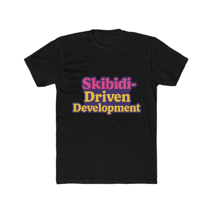 Skibidi-Driven Development Meme Purple Unisex T-Shirt - Trendy Viral Graphic Tee