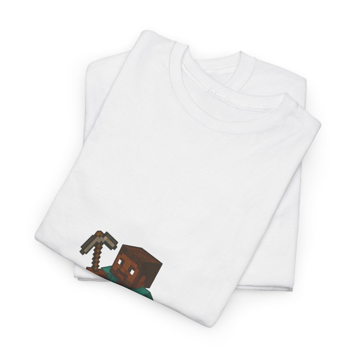 unisex heavy cotton tee - retro gamer shirt with pixelated character for gaming enthusiasts and casual wear