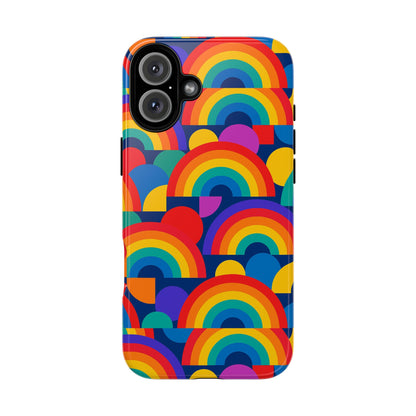 Multicolour Rainbow Design Protective Phone Case – Stylish 3D Wrap Finish for Unique Expression – Compatible with iPhone 13, 14, 15 & 16 – All Models Including Pro, Pro Max & Plus