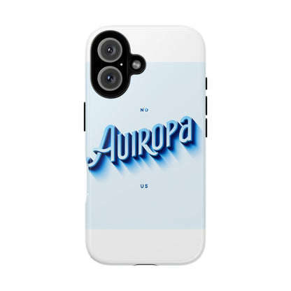 Protective Phone Case with Retro Typography Design in Blue for Stylish Protection, Compatible with iPhone 13, 14, 15 & 16 – all models including Pro, Pro Max & Plus