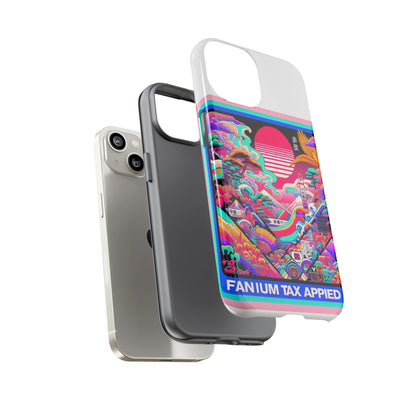 Fanum Tax Applied Protective Phone Case, 3D Wrap Design, Durable Silicone Liner, UV Protected, Shock Absorbing, Fun Anime and Comic Style, Ideal Gift for Tech Enthusiasts
