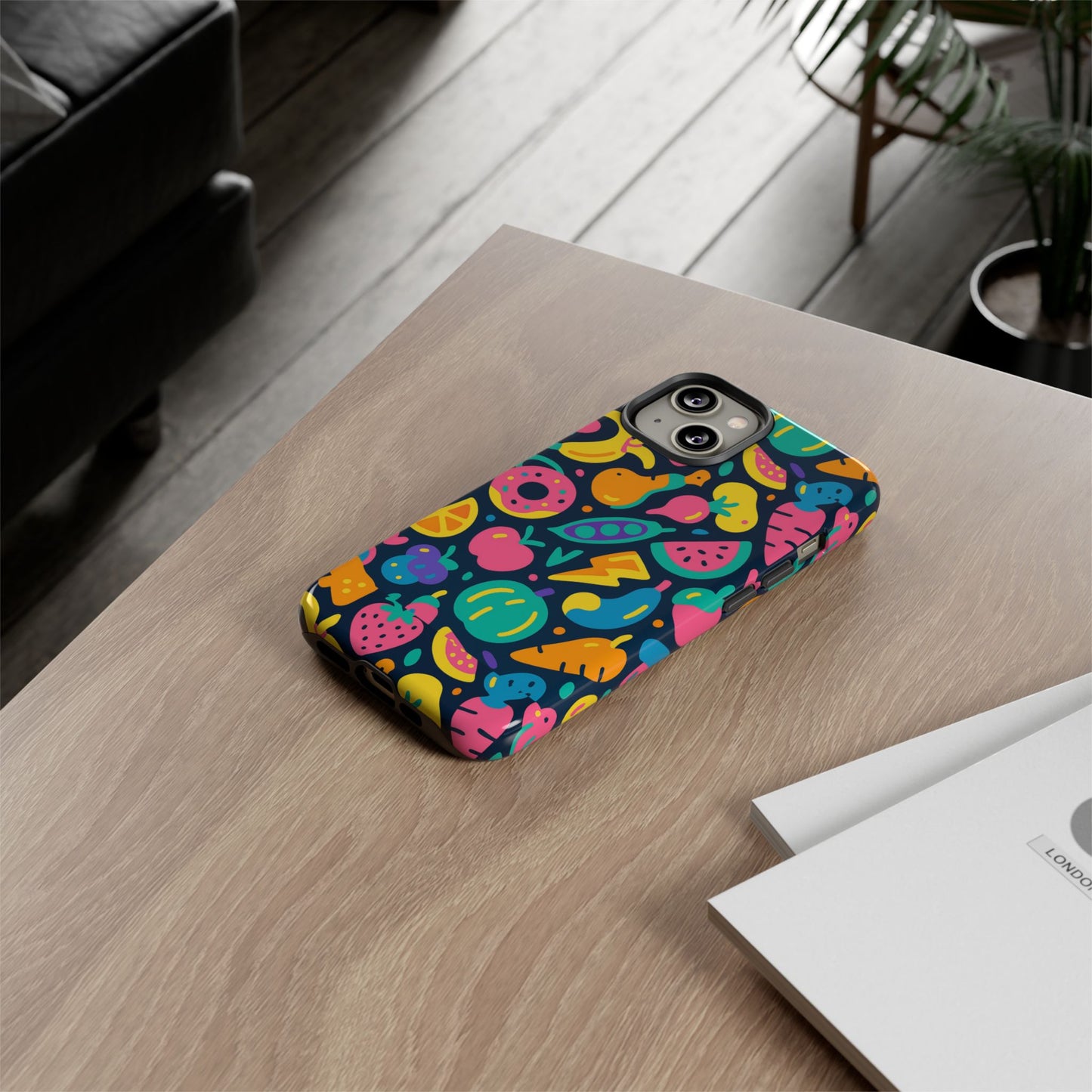 vibrant 3d fruit pattern protective phone case colourful accessory for stylish individuals compatible with iphone 13, 14, 15 & 16 – all models including pro, pro max & plus