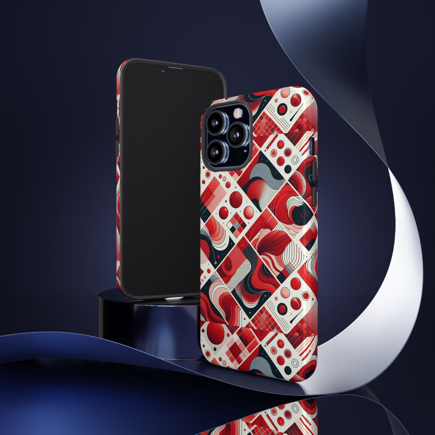pattern image 7 vibrant 3d wrap phone case for anime and comic fans - bold geometric design for stylish protection compatible with iphone 13, 14, 15 & 16 – all models including pro, pro max & plus
