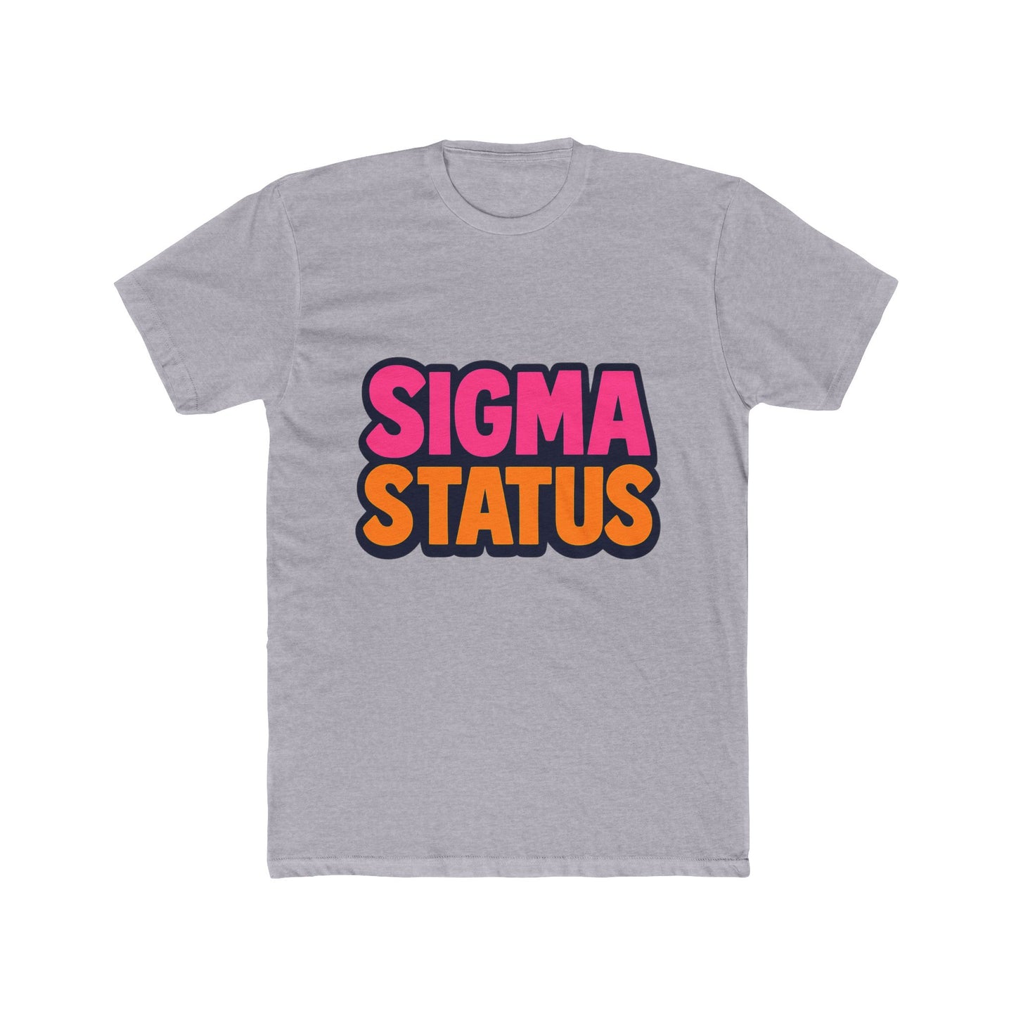sigma status unisex t-shirt - multicolor meme graphic tee for casual wear, funny gift idea for meme lovers