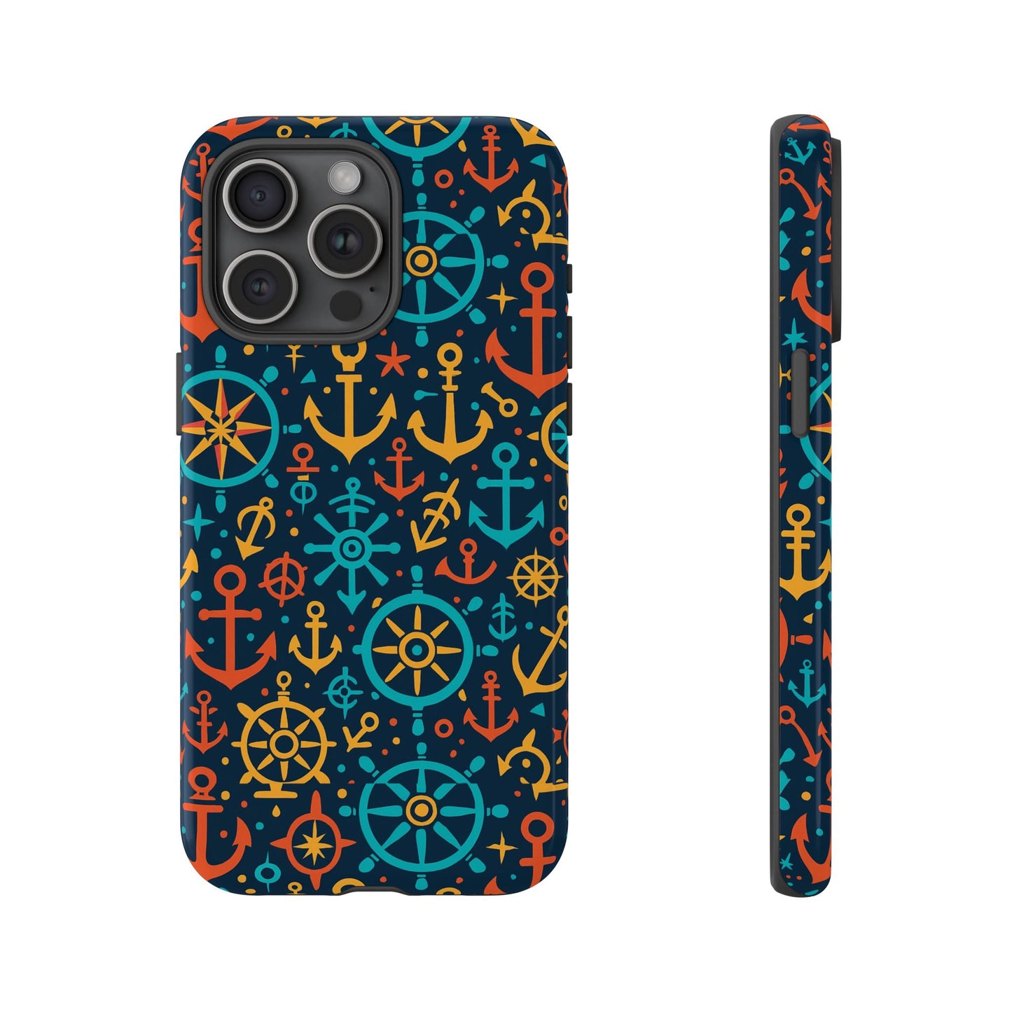 vibrant nautical pattern phone case for stylish protection – bold accessory for iphone 13, 14, 15 & 16 – all models including pro, pro max & plus