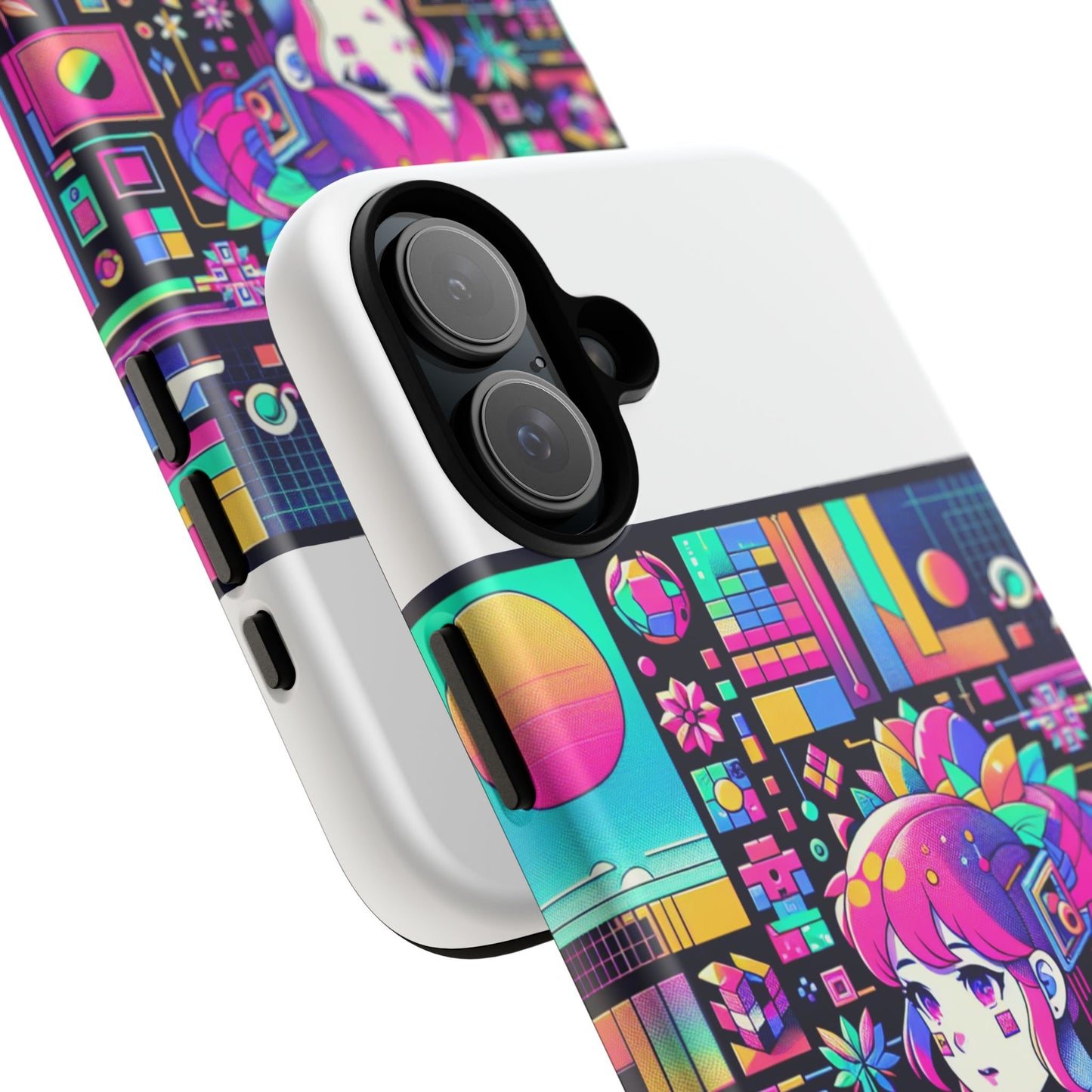 ratio d irl protective phone case with 3d wrap design, uv protected, durable tpu silicone, shock absorbent, ideal for anime and comic culture fans