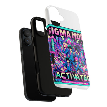 Vibrant Sigma Mode Activated Protective Phone Case for Anime Lovers, 3D Wrap Design, Durable TPU Silicone, UV Protected, Stylish Drop Protection, Gift for Friends