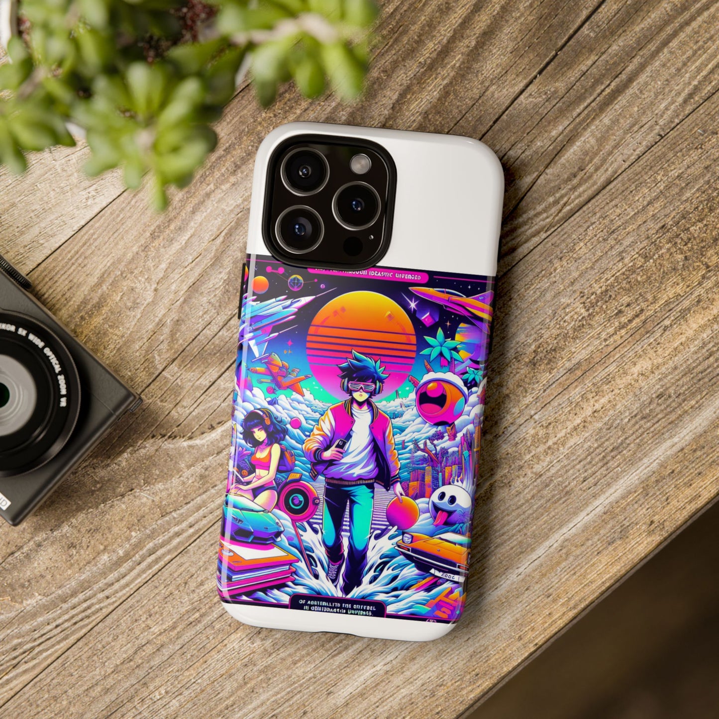 skibidiverse traveller protective phone case with 3d wrap design, durable uv protection, shock absorption for anime and comic culture fans