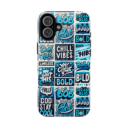 Blue Pattern Image 8 Vibrant 3D Wrap Phone Case for Men Women Shock Absorbing Durable Silicone Cover with UV Protection