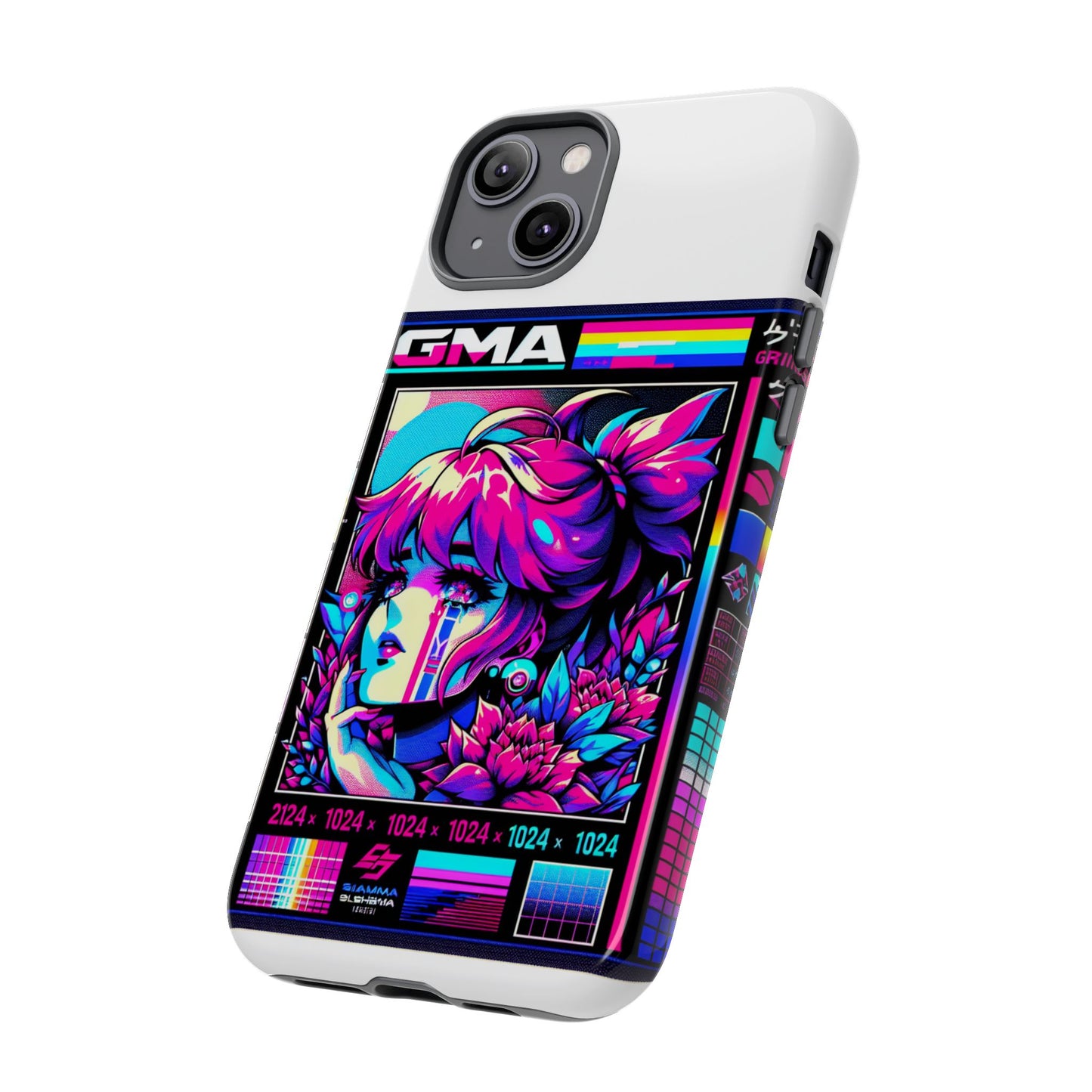 sigma grindset 3d wrap protective phone case for anime lovers, durable shock absorption, uv protected, stylish accessory for unique self-expression