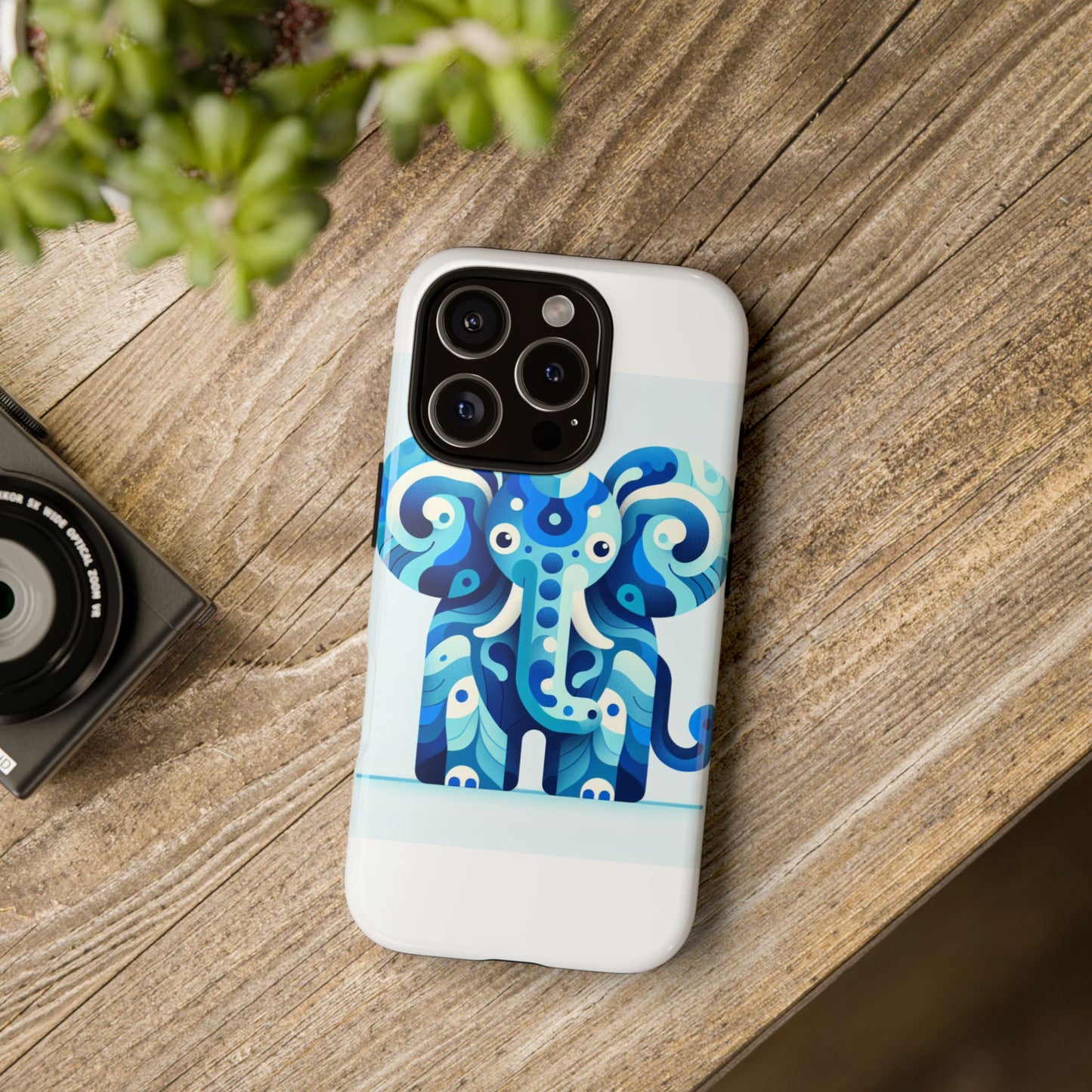 vibrant 3d protective phone case with artistic elephant design for unique expression compatible with iphone 13, 14, 15 & 16 – all models including pro, pro max & plus