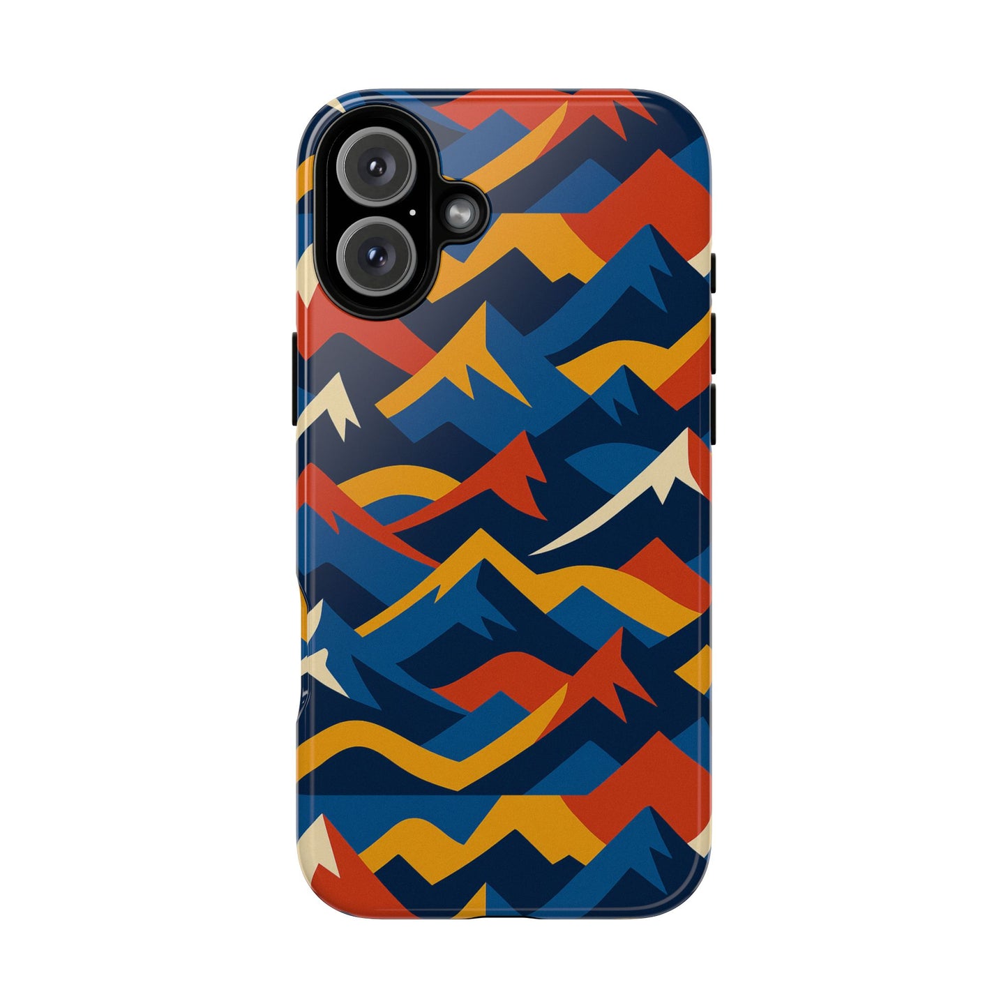 vibrant 3d mountain design protective phone case for unique accessory lovers compatible with iphone 13, 14, 15 & 16 – all models including pro, pro max & plus