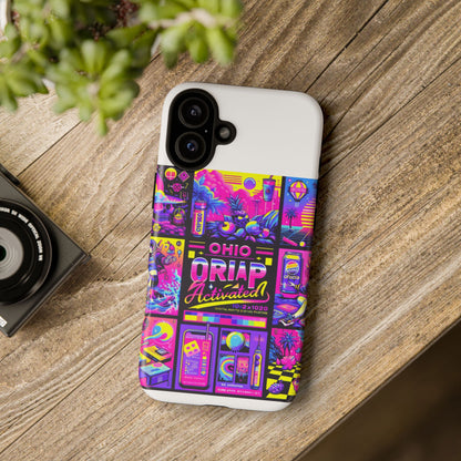 Ohio Drip Activated Protective Phone Case with 3D Wrap Design, UV Protection, Durable TPU Silicone Liner, Ideal Gift for Tech Enthusiasts and Anime Lovers