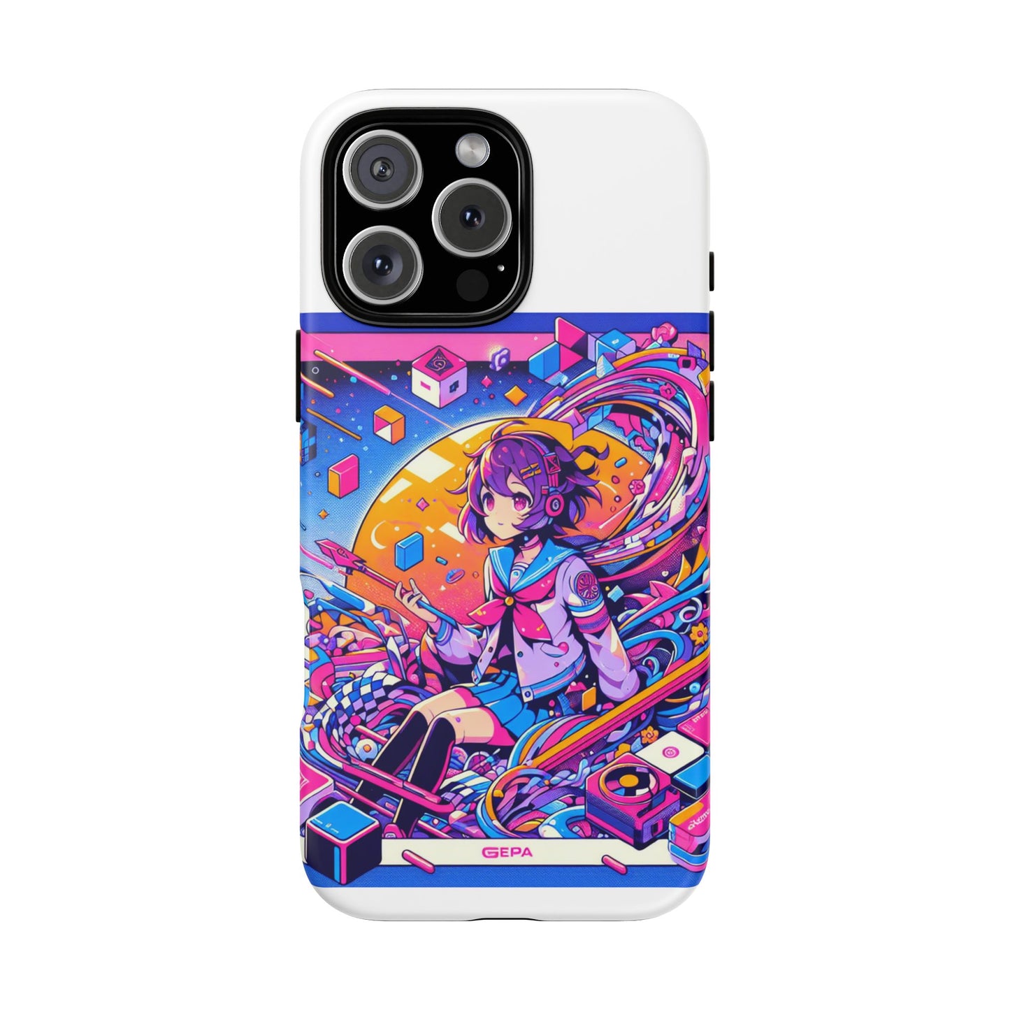 skibidi system update 3d wrap protective phone case for anime and comic fans, durable shock absorption, uv protected, glossy or matte finish