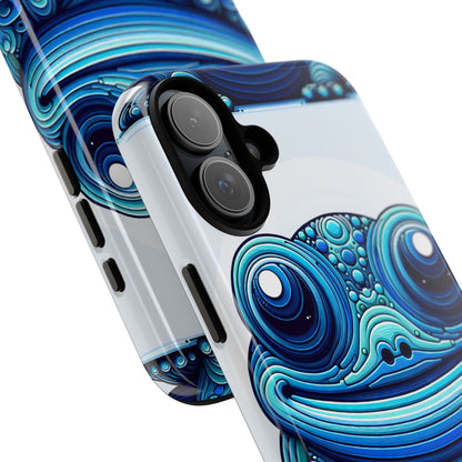 Cool Blue Animal Create 4 3D Wrap Protective Phone Case for Smartphones with Vibrant Animal Design and Shock Absorption