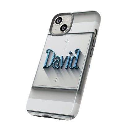 David Blue Anime Comic Style Shockproof Phone Case for Men Women Durable Protective Cover with 3D Wrap Design