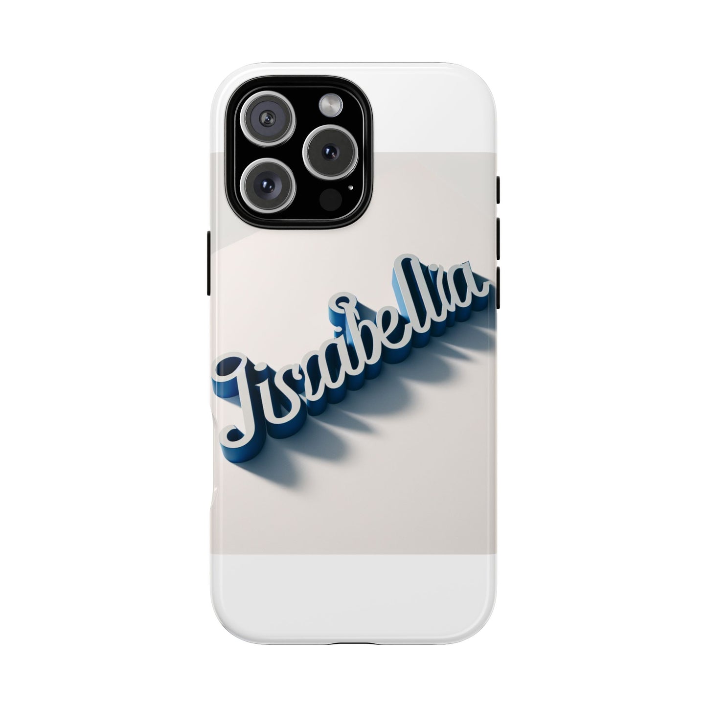 vibrant 3d alphabet design protective phone case in blue for unique style and self-expression compatible with iphone 13, 14, 15 & 16 – all models including pro, pro max & plus