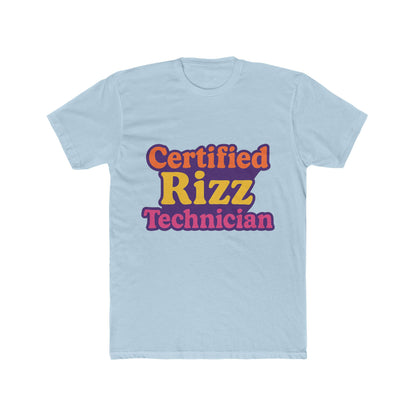 Certified Rizz Technician Unisex T-Shirt - Funny Meme Graphic Tee for Men & Women - Multicolor Design
