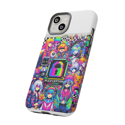 Rizzception Unlocked 3D Wrap Protective Phone Case for Anime Lovers, Durable Silicone Liner, UV Protected, Stylish Accessories for Smartphones