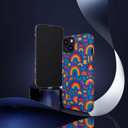 Rainbow 3D Wrap Protective Phone Case Stylish Accessory for Adults and Teens Compatible with iPhone 13, 14, 15 & 16 – All Models Including Pro, Pro Max & Plus