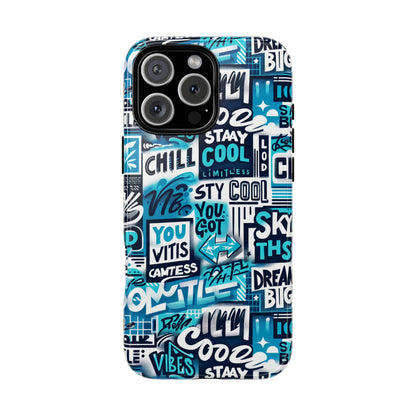 Vibrant 3D Graphic Phone Case in Blue for Stylish Protection – Playful Design – Compatible with iPhone 13, 14, 15 & 16 – All Models Including Pro, Pro Max & Plus