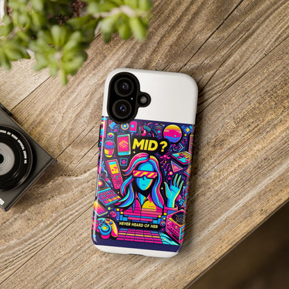Mid Never Heard Of Her 3D Wrap Protective Phone Case for Fun Retro Style and Shock Absorption, Ideal Gift for Tech Enthusiasts and Anime Lovers