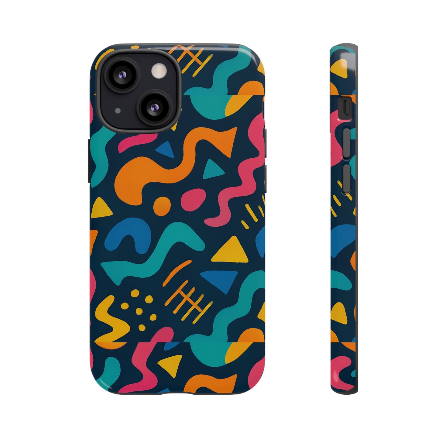 vibrant abstract protective phone case with bold 3d design for unique expression and stylish protection compatible with iphone 13, 14, 15 & 16 – all models including pro, pro max & plus