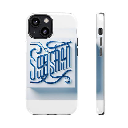 Vibrant Blue 3D Alphabet Phone Case for Stylish Protection and Unique Expression Compatible with iPhone 13, 14, 15 & 16 – all models including Pro, Pro Max & Plus
