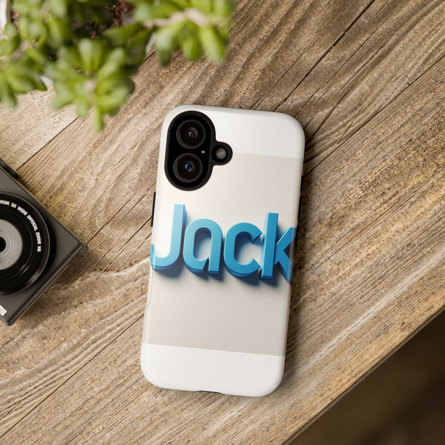 vibrant blue 3d text phone case for stylish protection, unique retro design for men and women, compatible with iphone 13, 14, 15 & 16 – all models including pro, pro max & plus
