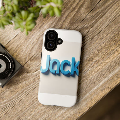 Vibrant Blue 3D Text Phone Case for Stylish Protection, Unique Retro Design for Men and Women, Compatible with iPhone 13, 14, 15 & 16 – all models including Pro, Pro Max & Plus
