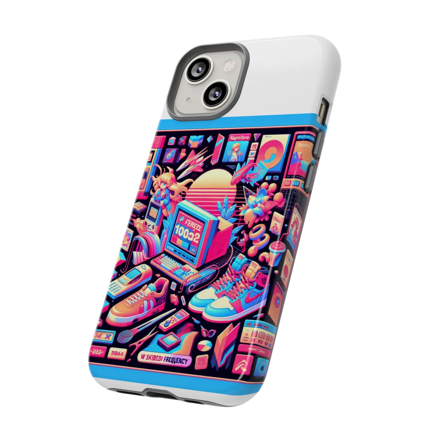 w skibidi frequency 3d wrap protective phone case for anime lovers, durable tpu silicone, shock absorbing, uv protected, glossy or matte finish, unique gift idea