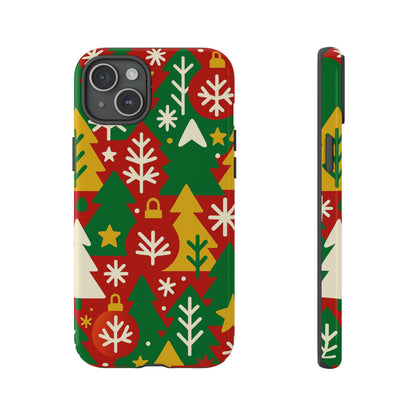 Multicolour Christmas Tree 3D Wrap Phone Case - Fun Festive Holiday Design for Unique Accessories Compatible with iPhone 13, 14, 15 & 16 - all models including Pro, Pro Max & Plus